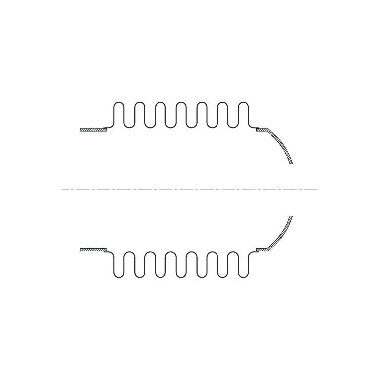 End configuration: Band - Perforated pipe cap